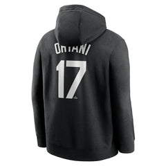 Shohei Ohtani Los Angeles Dodgers Nike Player Name & Number Club Fleece Pullover Hoodie - Black - Nike on Sale