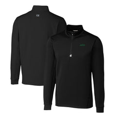 New York Jets Cutter & Buck Primary Logo Traverse Stretch Quarter-Zip Top Black