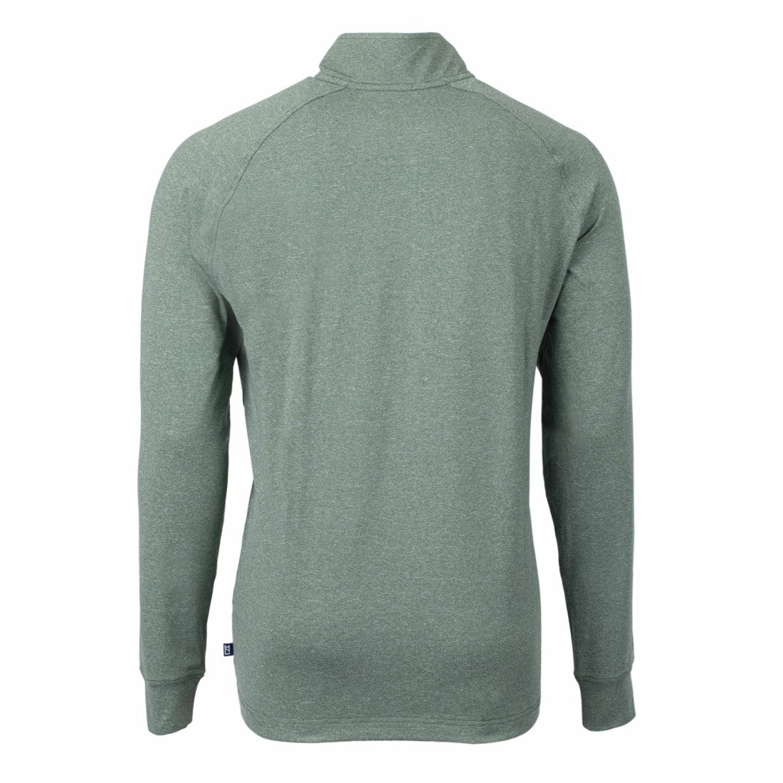 New York Jets Cutter & Buck Primary Logo Adapt Eco Knit Quarter-Zip Top Heather Green