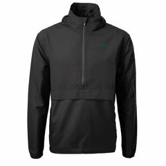 New York Jets Cutter & Buck Primary Logo Charter Eco Recycled Half-Zip Anorak Jacket Black