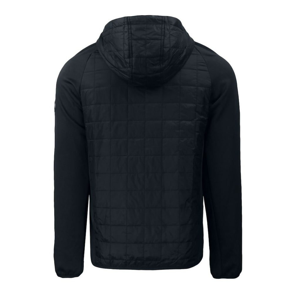 New York Jets Cutter & Buck Primary Logo Rainier PrimaLoft Eco Full-Zip Hybrid Jacket Black