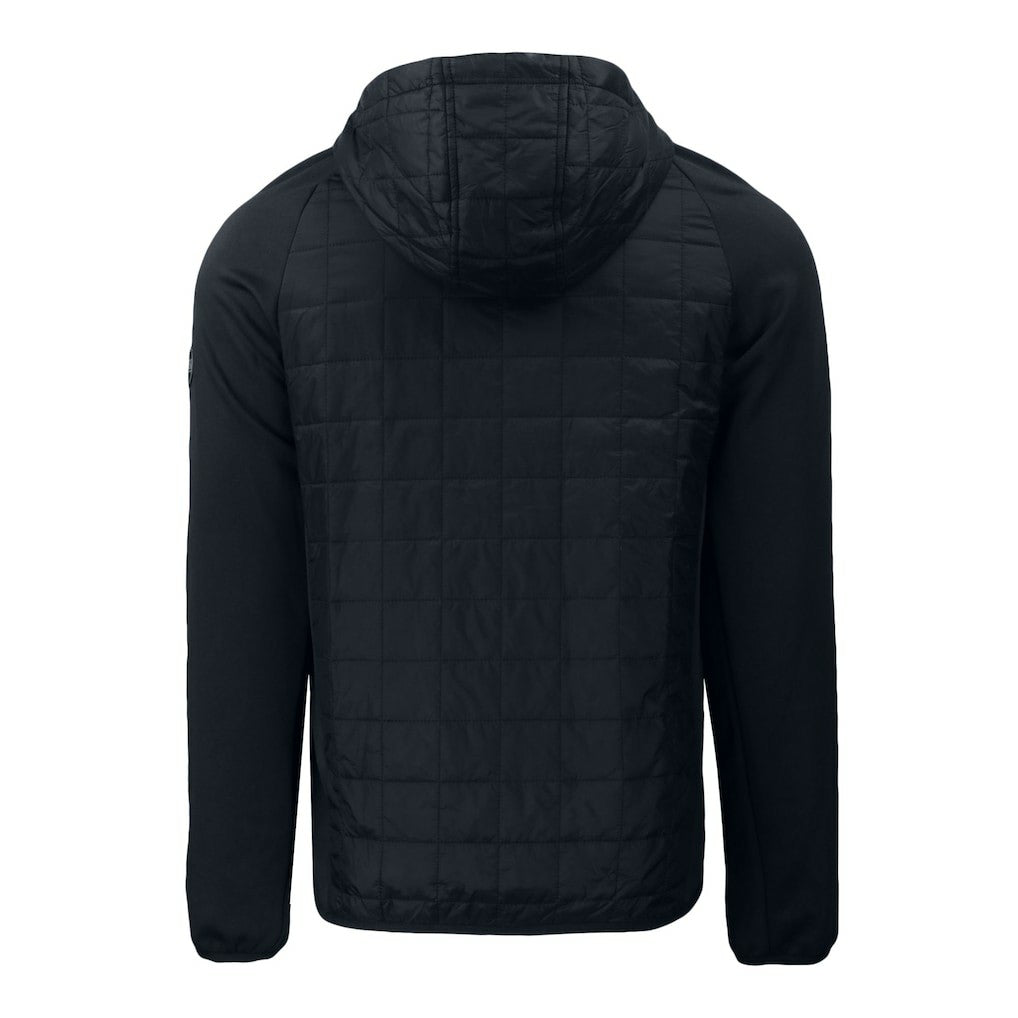 New York Jets Cutter & Buck Monochromatic Logo Rainier PrimaLoft Eco Full-Zip Hybrid Jacket Black