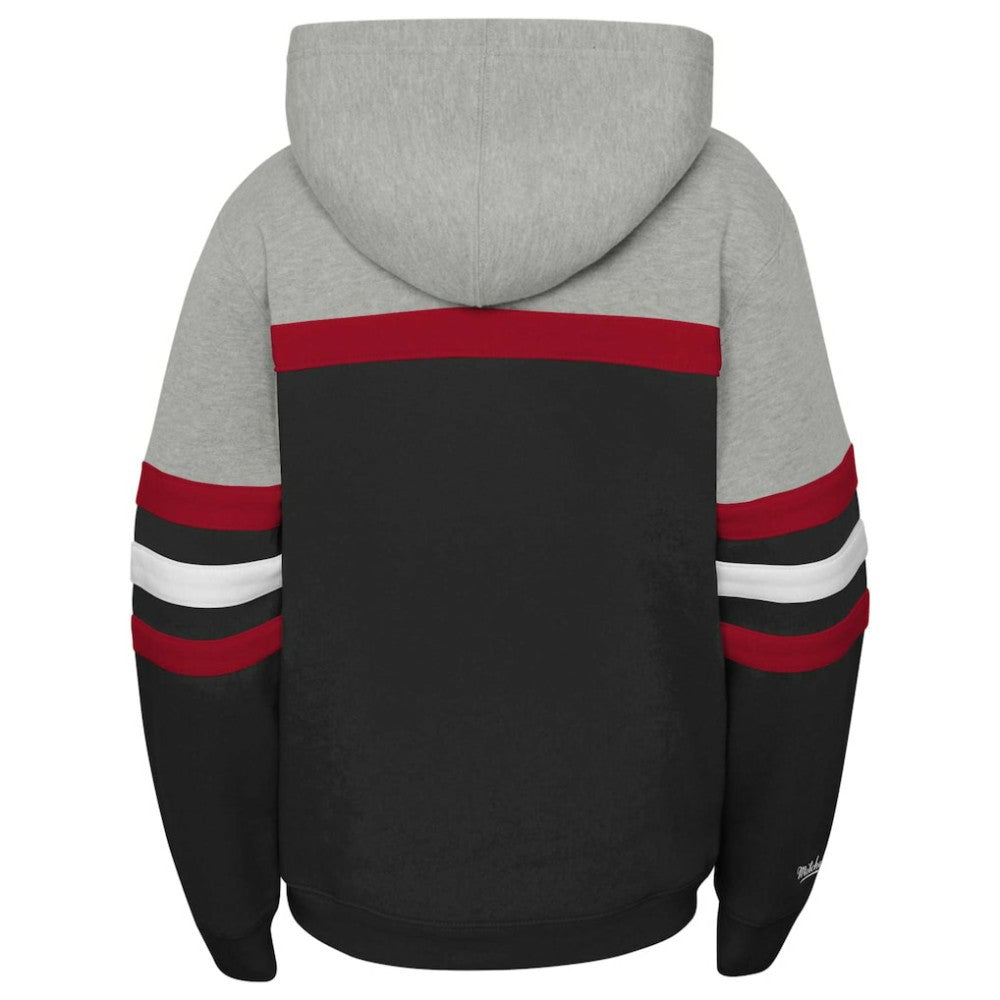 Detroit Red Wings Mitchell & Ness Youth Head Coach Pullover Hoodie - Black - NHL 201843916