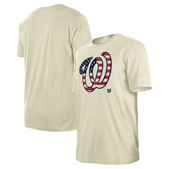 Washington Nationals New Era Americana Flag Fill T-Shirt - Cream - New Era Sale