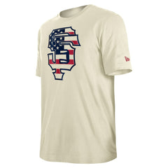 San Francisco Giants New Era Americana Flag Fill T-Shirt - Cream - New Era Lifestyle