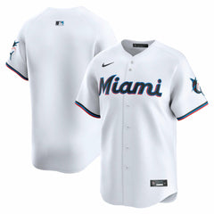 Miami Marlins Nike Home Limited Jersey - White - Nike Sale