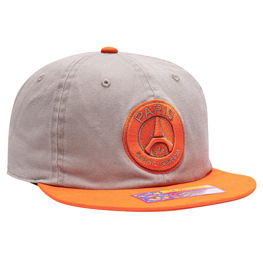 Paris Saint-Germain Fan Ink Wander Snapback Hat Tan/Orange