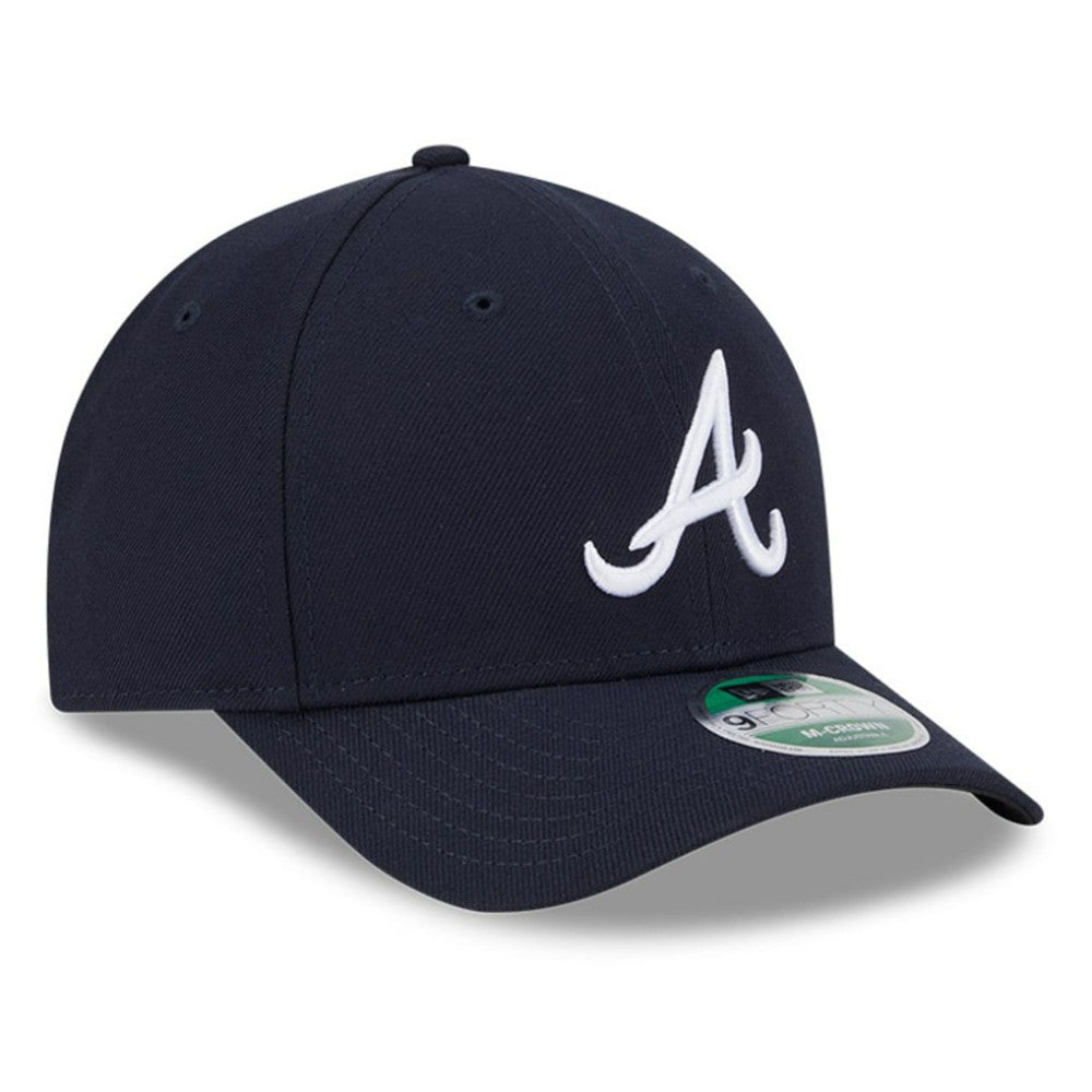 Atlanta Braves New Era Player Replica 9FORTY Adjustable Hat - Navy - New Era Lifestyle