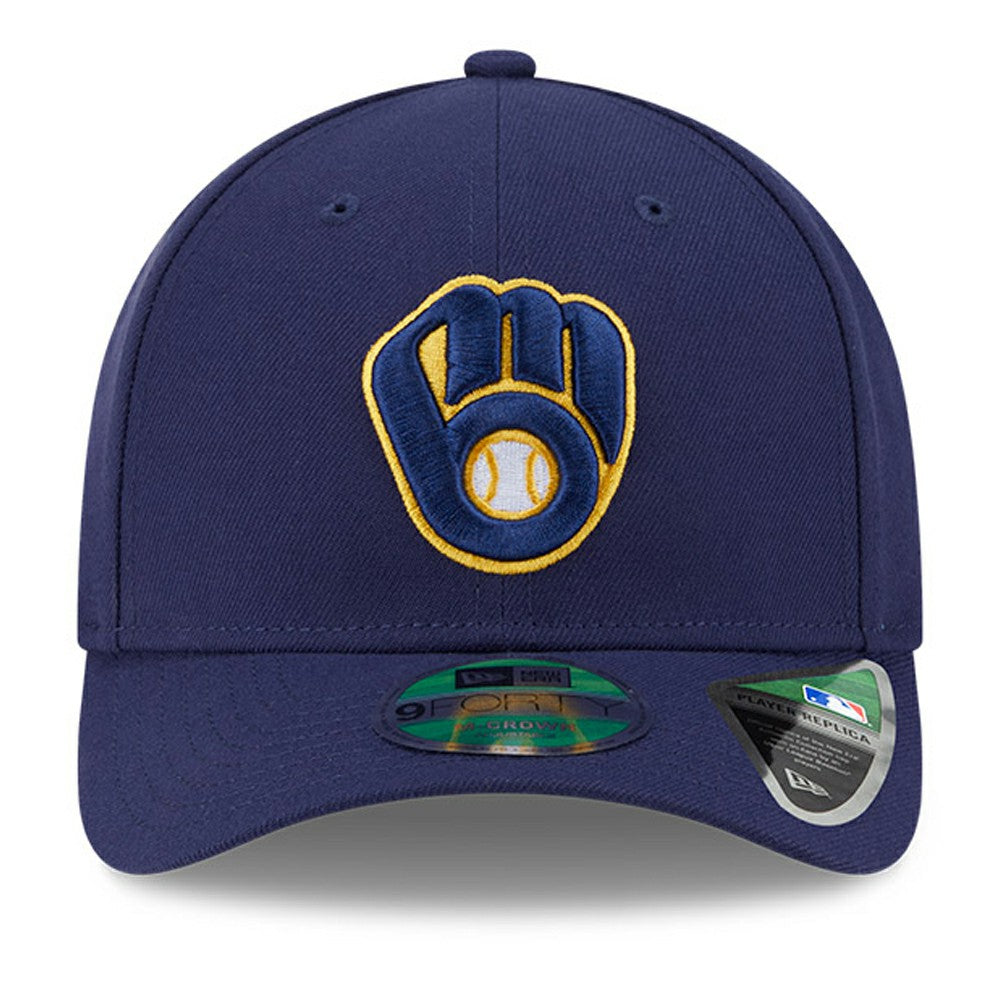 Milwaukee Brewers New Era Player Replica 9FORTY Adjustable Hat - Navy - New Era on Sale