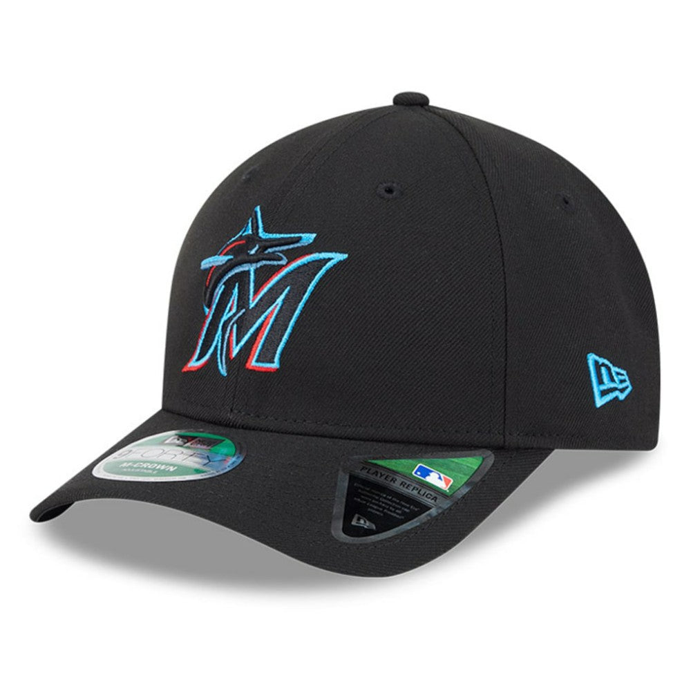 Miami Marlins New Era Player Replica 9FORTY Adjustable Hat - Black - New Era Online