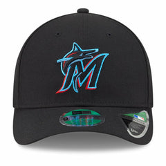 Miami Marlins New Era Player Replica 9FORTY Adjustable Hat - Black - New Era Online