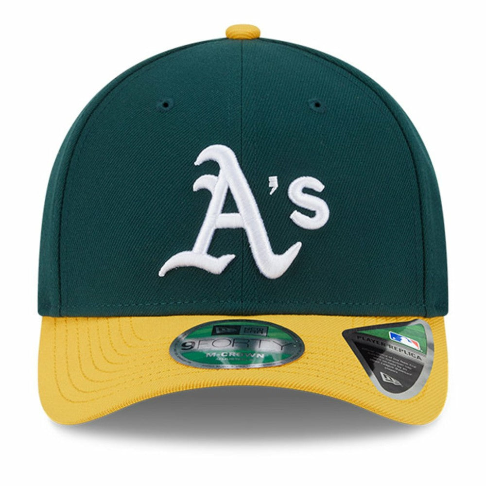 Athletics New Era Player Replica 9FORTY Adjustable Hat - Green/Gold - New Era Online