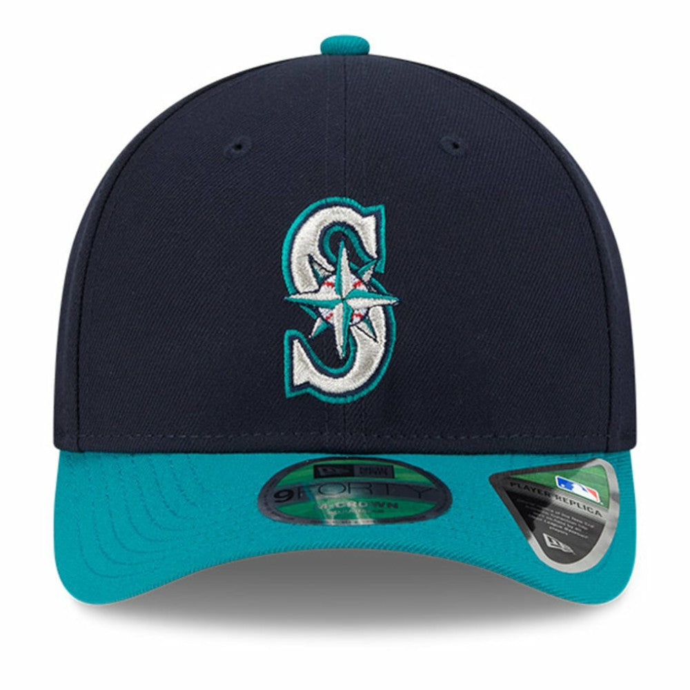 Seattle Mariners New Era Player Replica 9FORTY Adjustable Hat - Navy - New Era on Sale