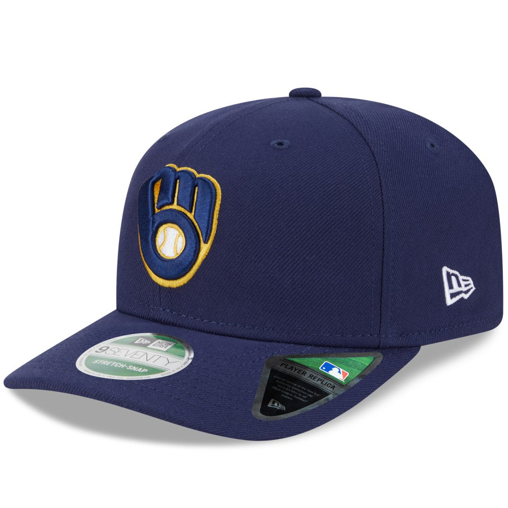 Milwaukee Brewers New Era Player Replica 9SEVENTY Adjustable Hat - Navy - New Era Online