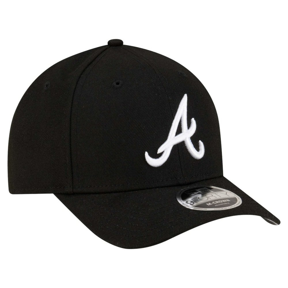 Atlanta Braves New Era Player Replica 9FORTY Adjustable Hat - Black - New Era Lifestyle