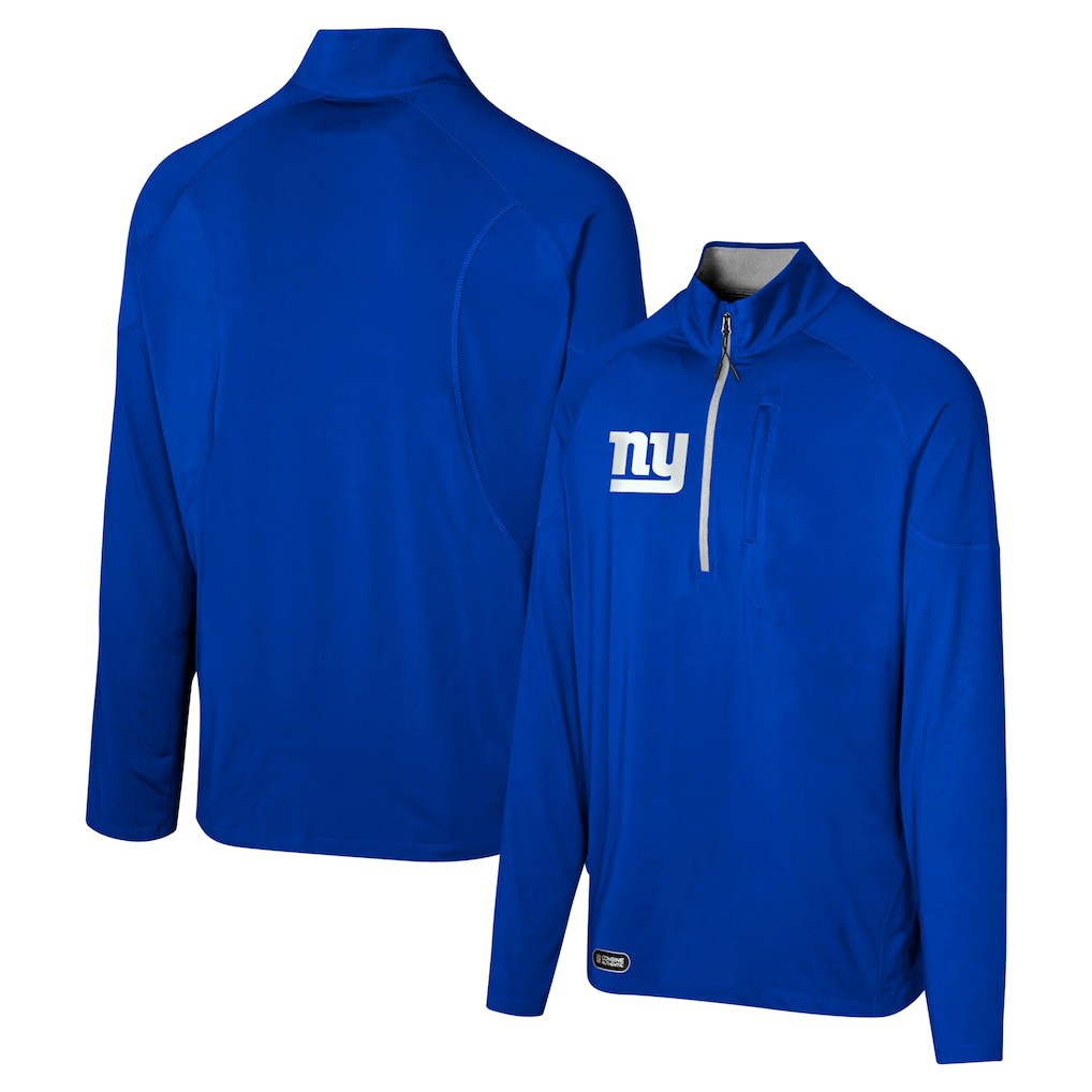 New York Giants Grind Iron Quarter-Zip Top Royal