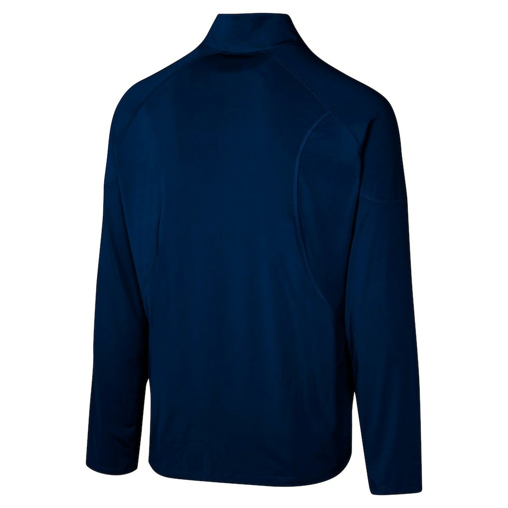 New England Patriots Grind Iron Quarter-Zip Top Navy