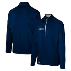 Seattle Seahawks Grind Iron Quarter-Zip Top College Navy