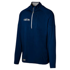 Seattle Seahawks Grind Iron Quarter-Zip Top College Navy