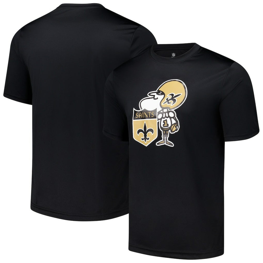 New Orleans Saints Stadium Retro T-Shirt Black