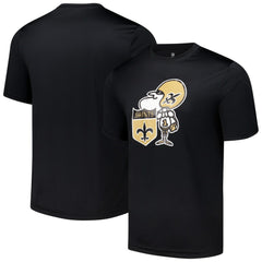 New Orleans Saints Stadium Retro T-Shirt Black
