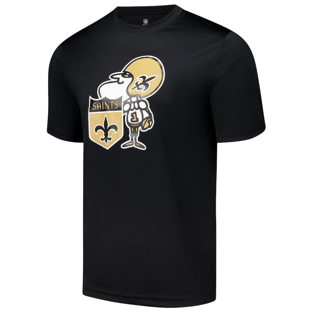 New Orleans Saints Stadium Retro T-Shirt Black