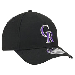 Colorado Rockies New Era 9FORTY M-Crown Adjustable Hat - Black - New Era Discount