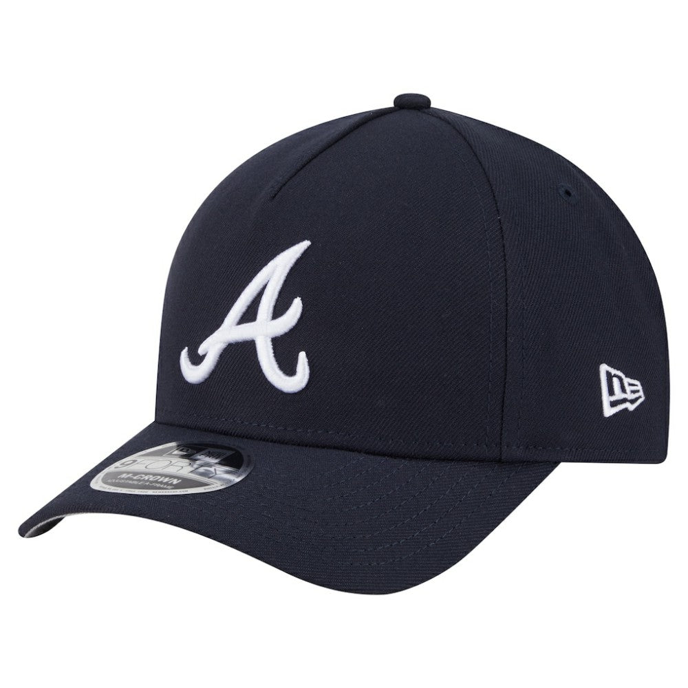 Atlanta Braves New Era 9FORTY M-Crown Adjustable Hat - Navy - New Era Discount