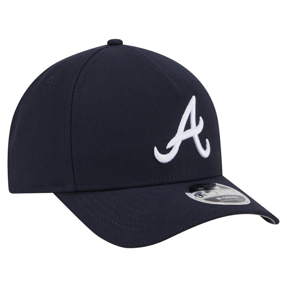 Atlanta Braves New Era 9FORTY M-Crown Adjustable Hat - Navy - New Era Discount