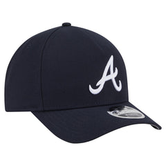 Atlanta Braves New Era 9FORTY M-Crown Adjustable Hat - Navy - New Era Discount