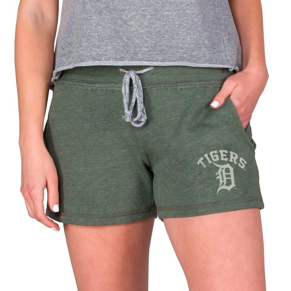 Detroit Tigers Concepts Sport Women's Mainstream French Terry Tri-Blend Shorts - Green - MLB Sale