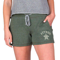 Houston Astros Concepts Sport Women's Mainstream French Terry Tri-Blend Shorts - Green - MLB on Sale