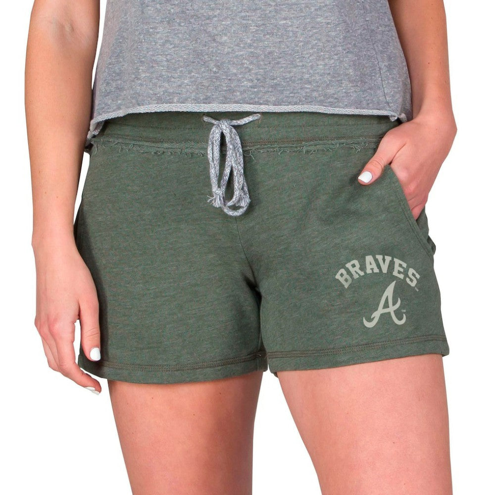 Atlanta Braves Concepts Sport Women's Mainstream French Terry Tri-Blend Shorts - Green - MLB Online