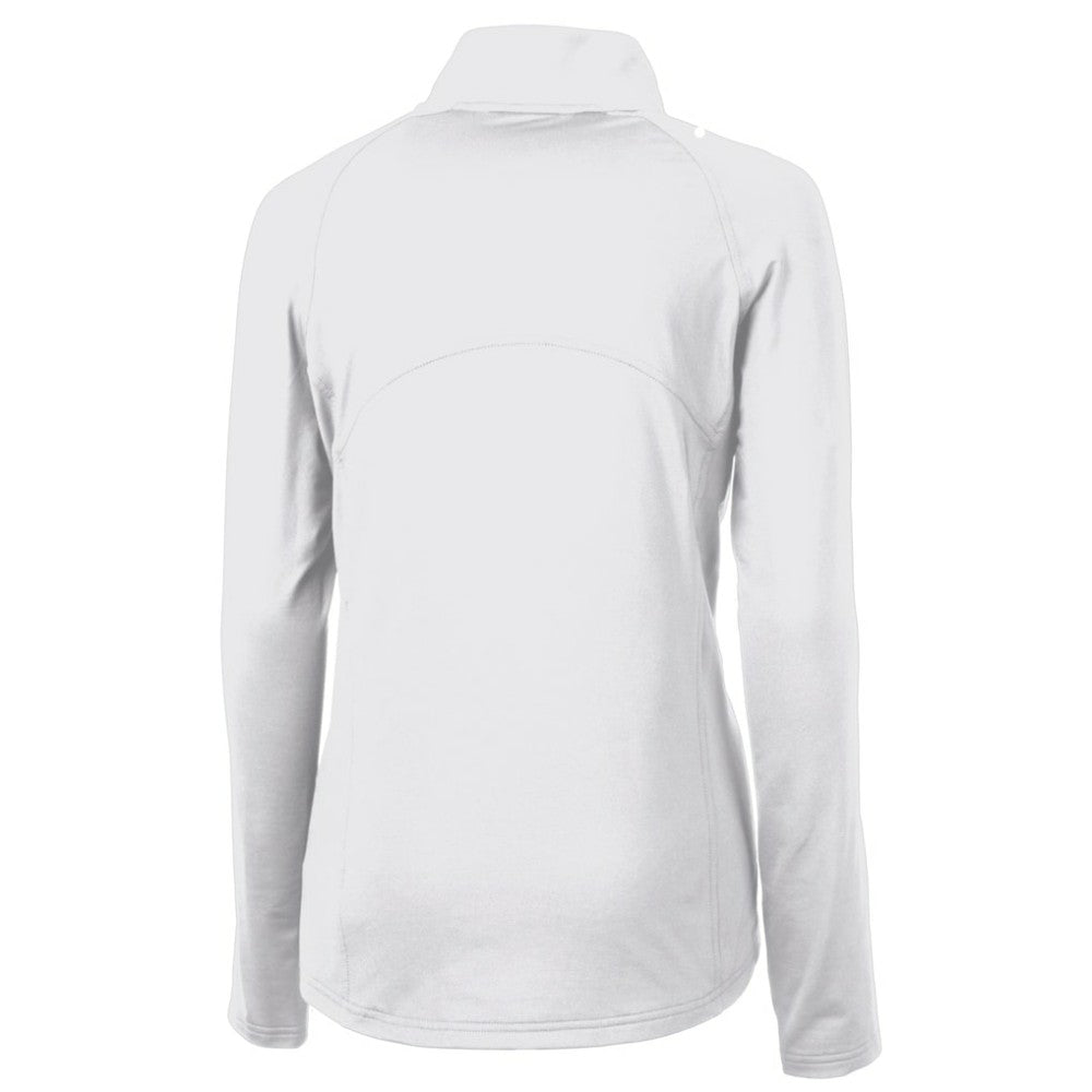 Minnesota Twins Cutter & Buck Women's Adapt Eco Knit Stretch Recycled Half-Zip DryTec Top - White - MLB Discount