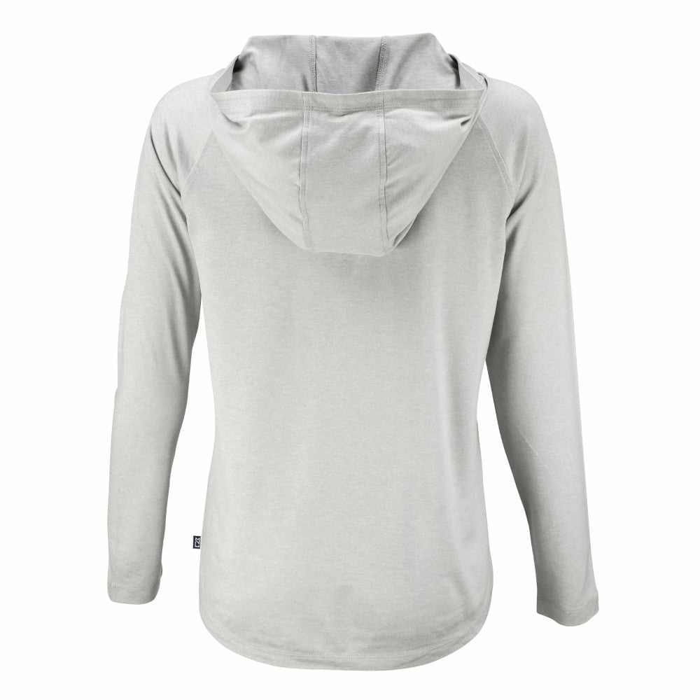 Minnesota Twins Cutter & Buck Women's Coastline Epic Comfort Eco Recycled Raglan Long Sleeve Hoodie T-Shirt - Gray - MLB Discount