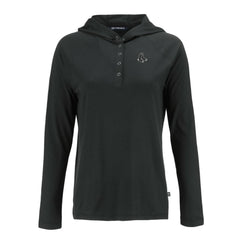 Boston Red Sox Cutter & Buck Women's Coastline Epic Comfort Eco Recycled Raglan Long Sleeve Hoodie T-Shirt - Black - MLB Online