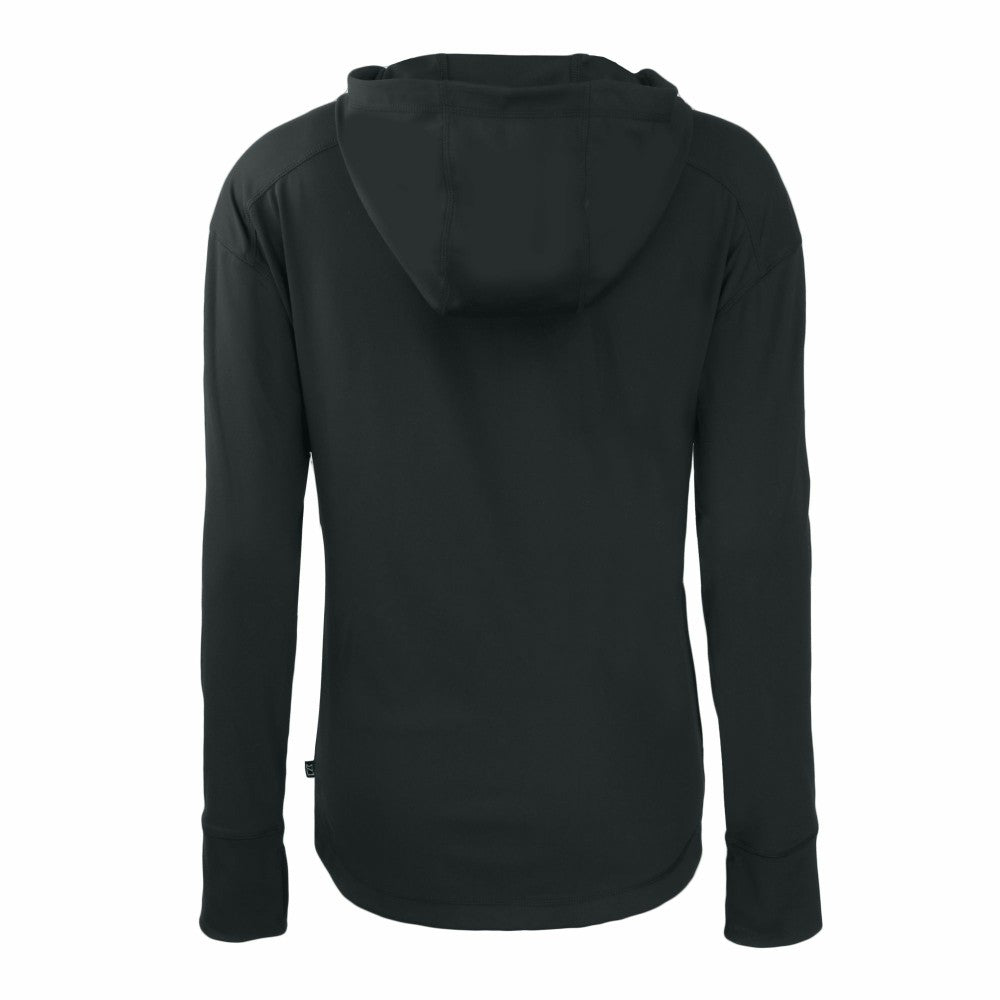 New York Mets Cutter & Buck Women's Daybreak Eco Recycled Full-Zip Hoodie - Black - MLB Discount