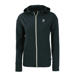 Detroit Tigers Cutter & Buck Women's Daybreak Eco Recycled Full-Zip Hoodie - Navy - MLB Lifestyle