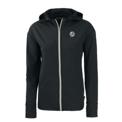 New York Yankees Cutter & Buck Women's Daybreak Eco Recycled Full-Zip Hoodie - Black - MLB Discount
