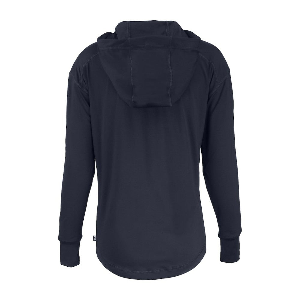 Minnesota Twins Cutter & Buck Women's Daybreak Eco Recycled Half-Zip Hoodie - Navy - MLB on Sale