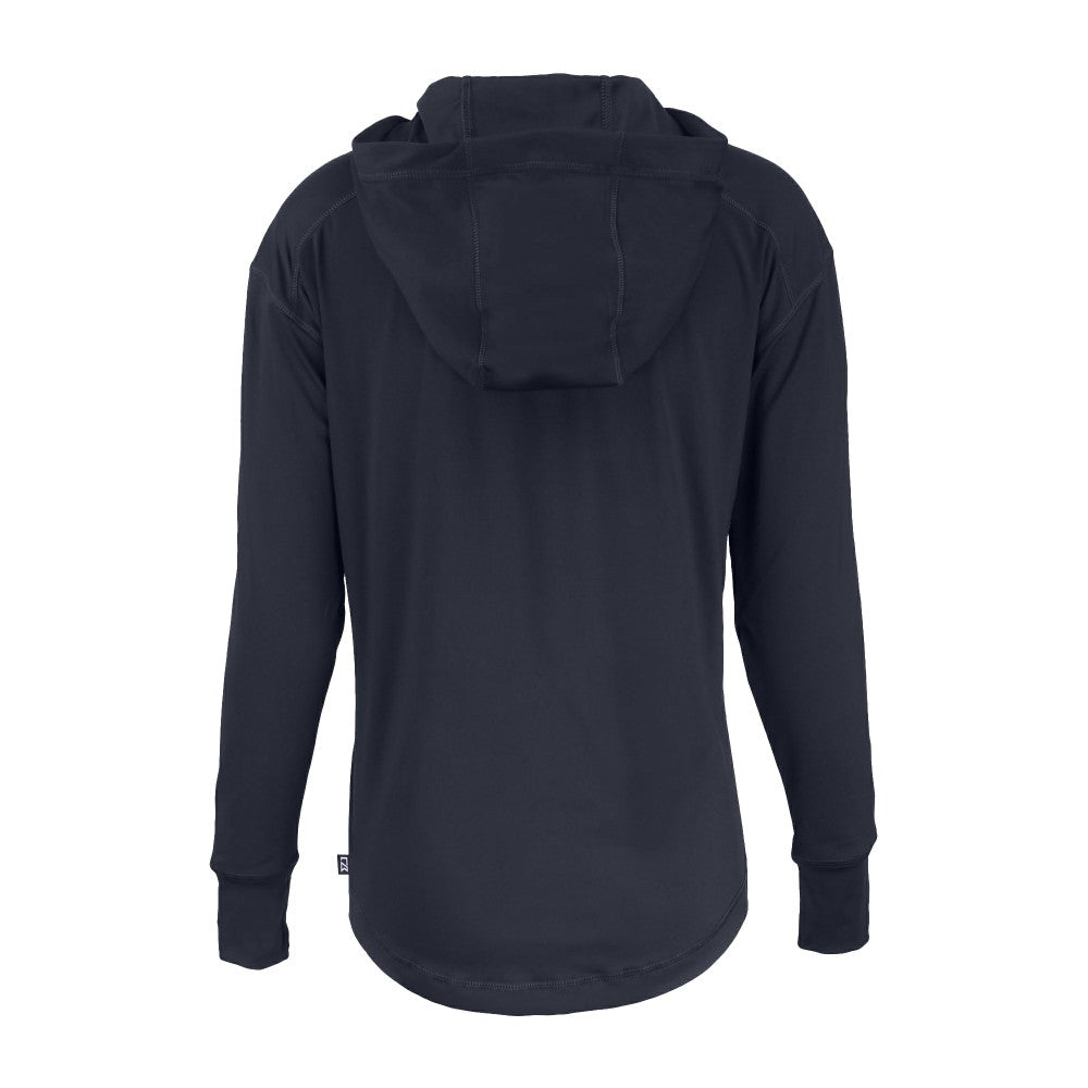 New York Mets Cutter & Buck Women's Daybreak Eco Recycled Half-Zip Hoodie - Navy - MLB Discount