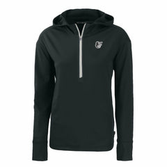 Baltimore Orioles Cutter & Buck Women's Daybreak Eco Recycled Half-Zip Hoodie - Black - MLB on Sale
