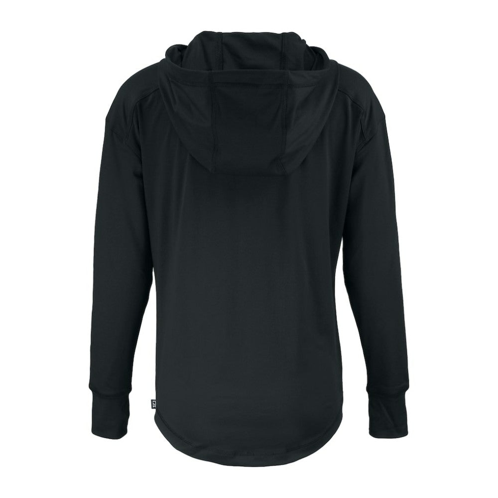 Baltimore Orioles Cutter & Buck Women's Daybreak Eco Recycled Half-Zip Hoodie - Black - MLB on Sale