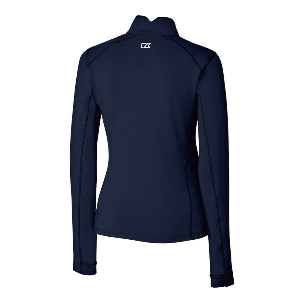 Detroit Tigers Cutter & Buck Women's Traverse Stretch Quarter-Zip Pullover Top - Navy - MLB on Sale