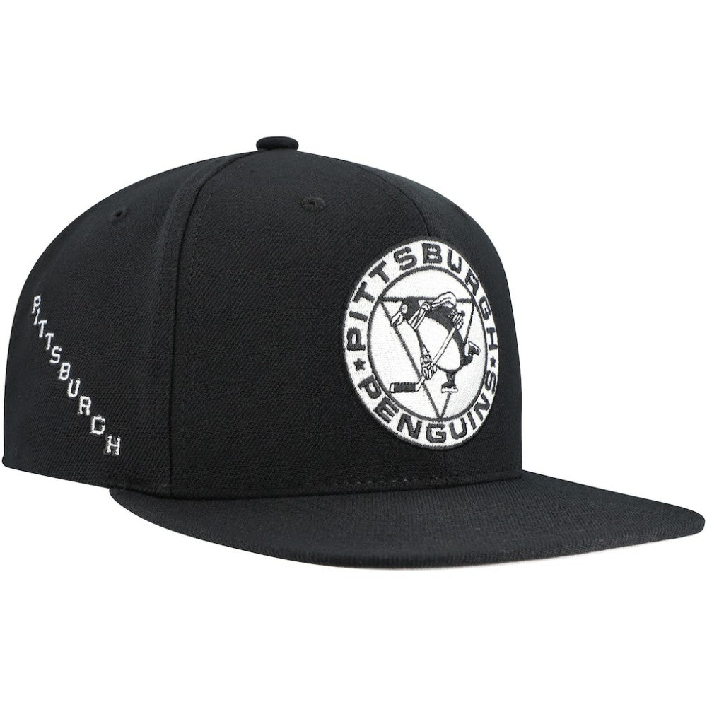 Pittsburgh Penguins Mitchell & Ness Team Snapback Hat - Black - NHL 201873231