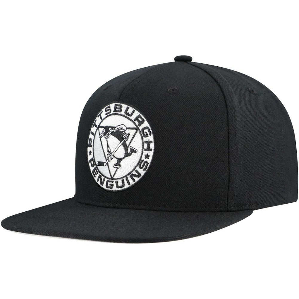 Pittsburgh Penguins Mitchell & Ness Team Snapback Hat - Black - NHL 201873231