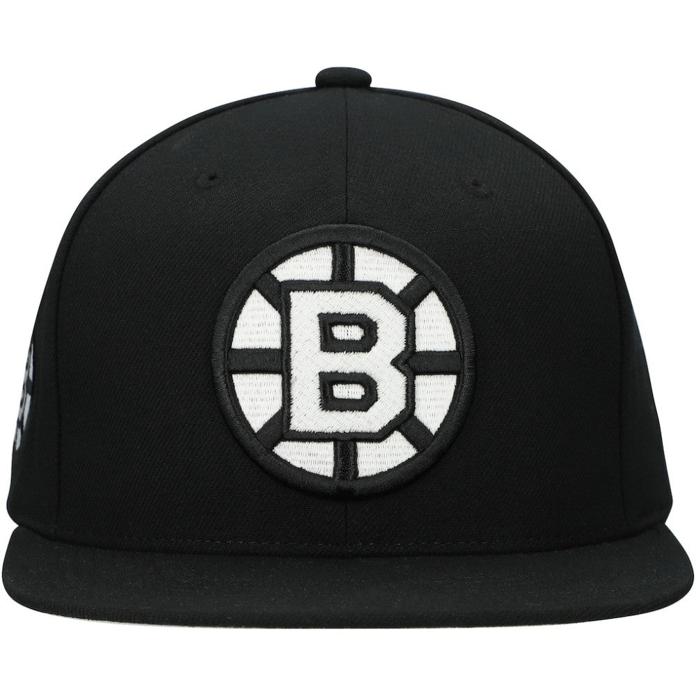 Boston Bruins Mitchell & Ness Team Snapback Hat - Black - NHL 201873246