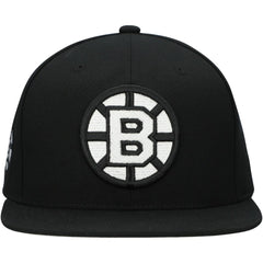 Boston Bruins Mitchell & Ness Team Snapback Hat - Black - NHL 201873246