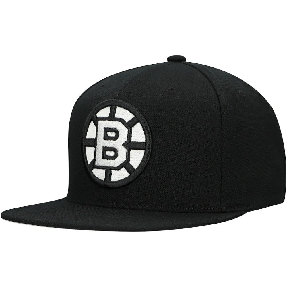 Boston Bruins Mitchell & Ness Team Snapback Hat - Black - NHL 201873246