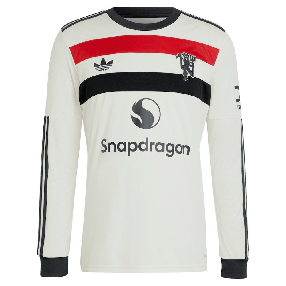Manchester United Originals 2024/25 Third Custom Replica Long Sleeve Jersey Cream - Adidas cheap